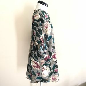 Floral aline tent dress with roll sleeves size M